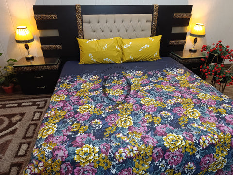 QF-2176: 3 Piece Cotton Bed Sheet