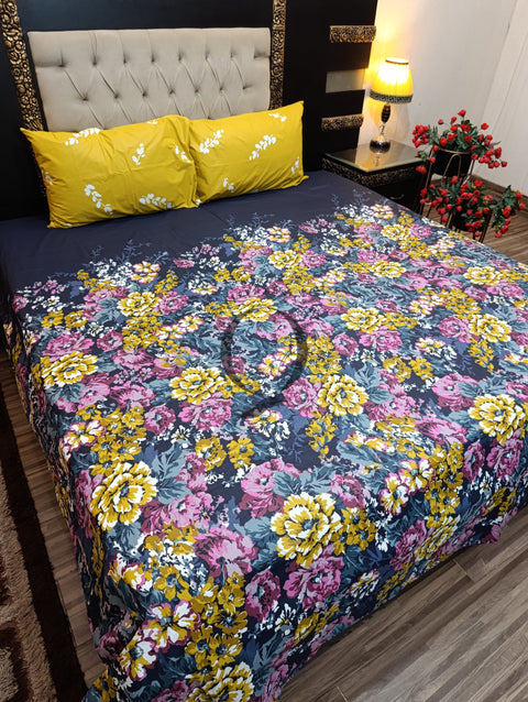 QF-2176: 3 Piece Cotton Bed Sheet