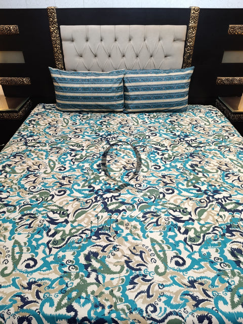 QF-2178: 3 Piece Cotton Bed Sheet