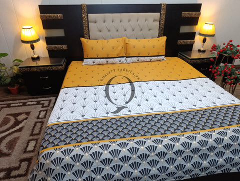 QF-2181: 3 Piece Cotton Bed Sheet