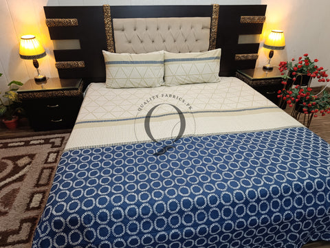QF-2183: 3 Piece Cotton Bed Sheet