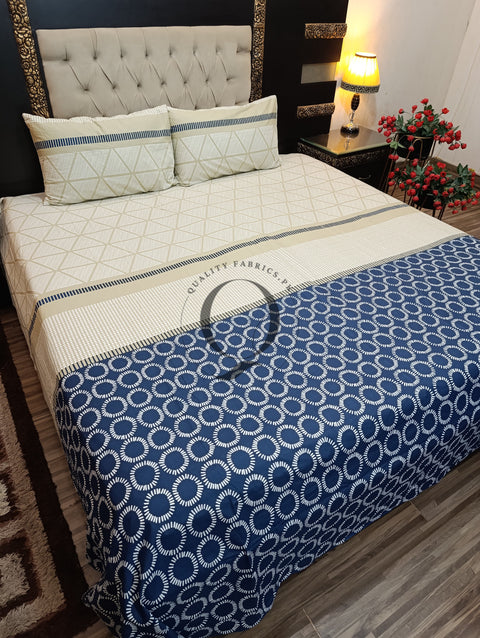 QF-2183: 3 Piece Cotton Bed Sheet
