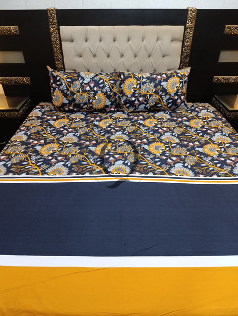 QF-2185: 3 Piece Cotton Bed Sheet