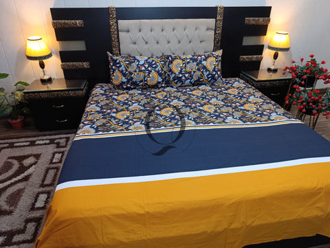 QF-2185: 3 Piece Cotton Bed Sheet