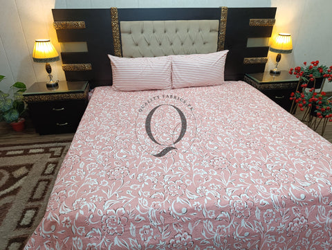 QF-2187: 3 Piece Cotton Bed Sheet