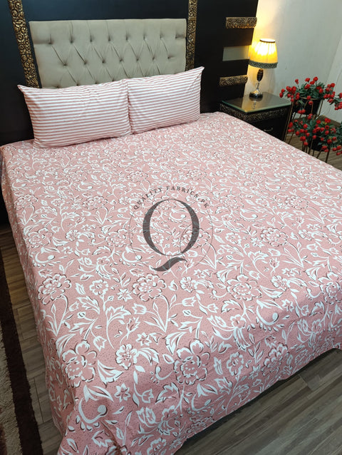 QF-2187: 3 Piece Cotton Bed Sheet