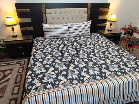 QF-2197: 3 Piece Cotton Bed Sheet