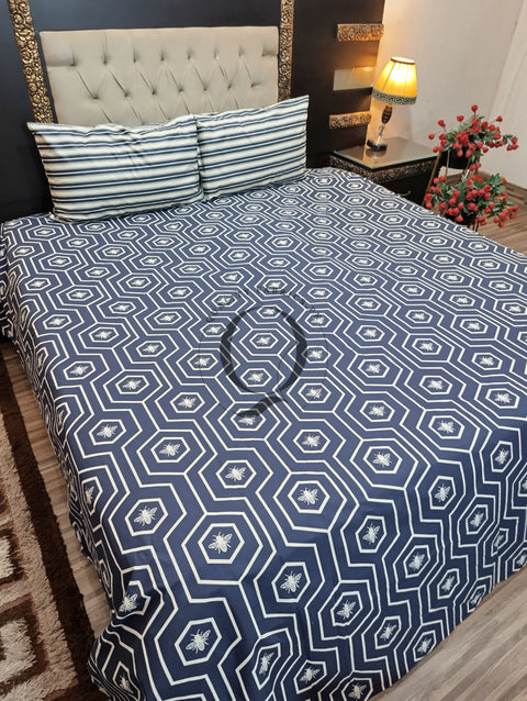QF-2199: 3 Piece Cotton Bed Sheet