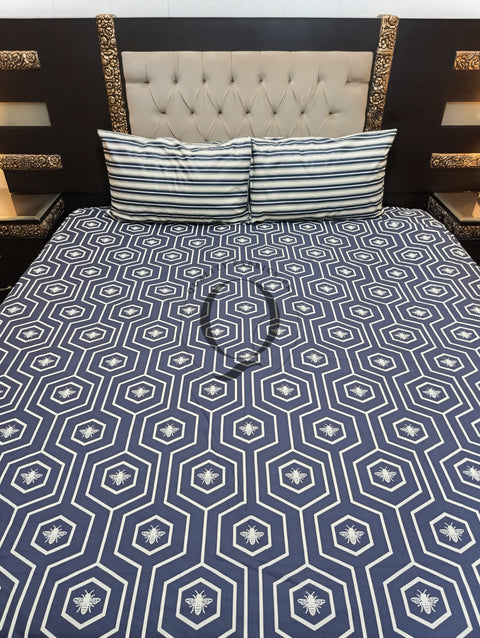 QF-2199: 3 Piece Cotton Bed Sheet