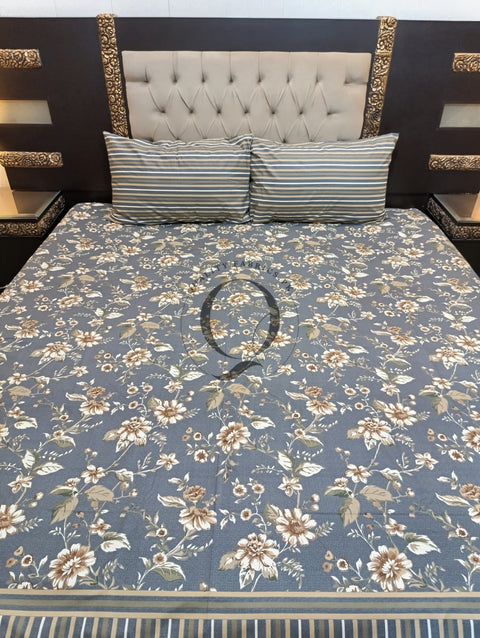 QF-2206: 3 Piece Cotton Bed Sheet