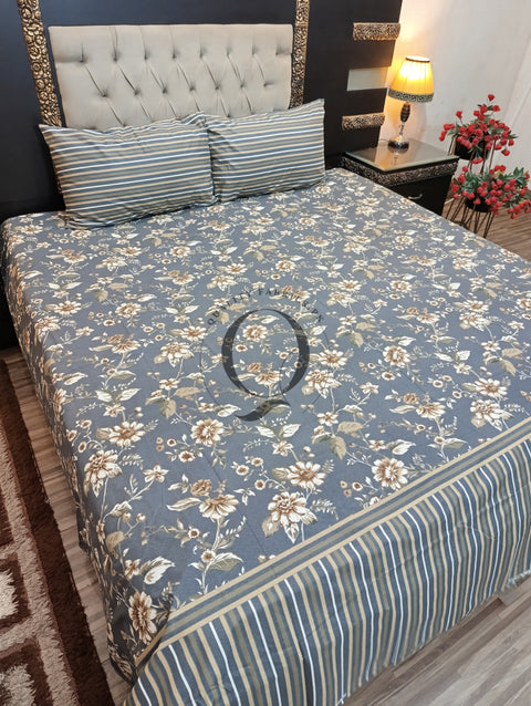 QF-2206: 3 Piece Cotton Bed Sheet