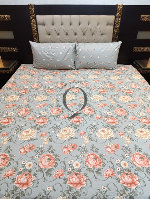 QF-2207: 3 Piece Cotton Bed Sheet