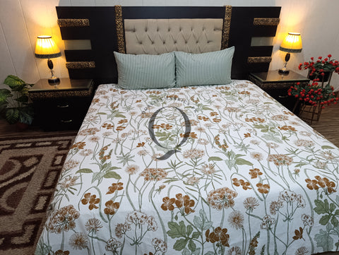 QF-2213: 3 Piece Cotton Bed Sheet