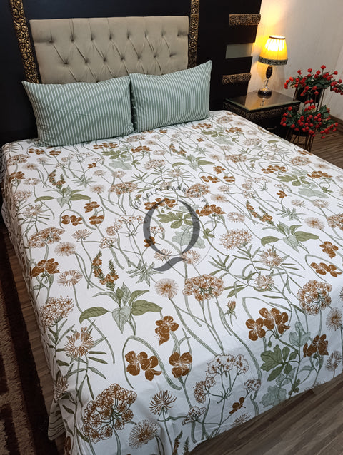 QF-2213: 3 Piece Cotton Bed Sheet