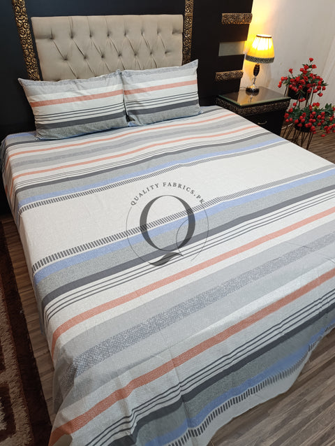 QF-2218: 3 Piece Cotton Bed Sheet