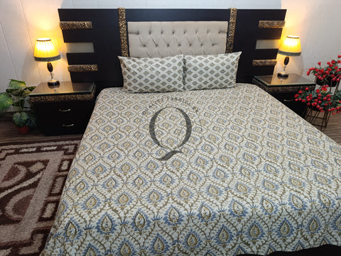 QF-2233: 3 Piece Cotton Bed Sheet