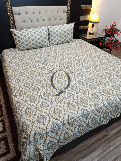 QF-2233: 3 Piece Cotton Bed Sheet