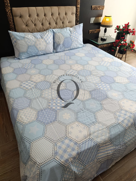 QF-2242: 3 Piece Cotton Bed Sheet
