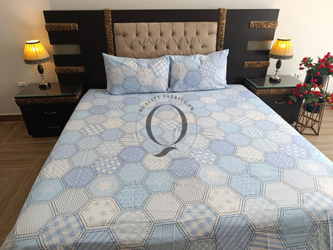 QF-2242: 3 Piece Cotton Bed Sheet