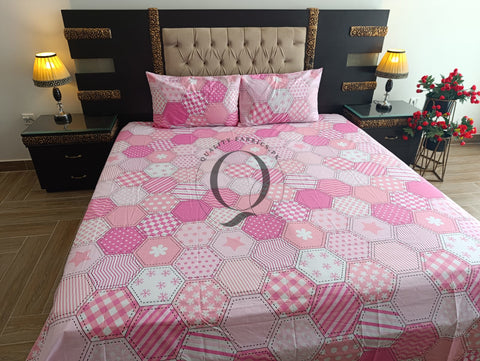 QF-2241: 3 Piece Cotton Bed Sheet