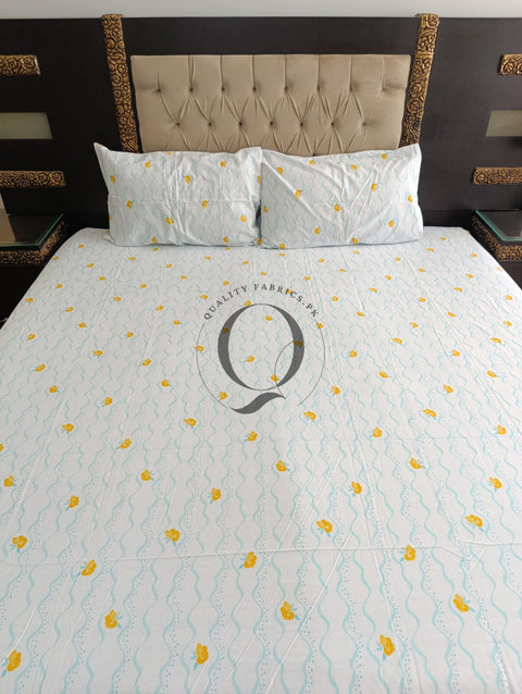 QF-2244: 3 Piece Cotton Bed Sheet