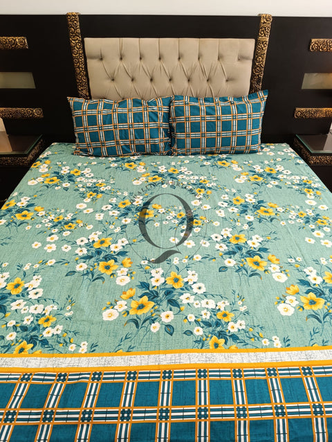 QF-2251: 3 Piece Cotton Bed Sheet