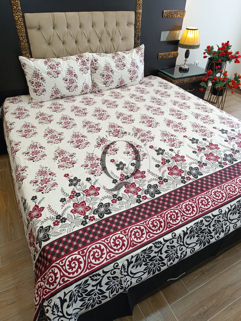 QF-2252: 3 Piece Cotton Bed Sheet