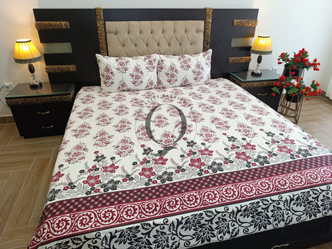 QF-2252: 3 Piece Cotton Bed Sheet
