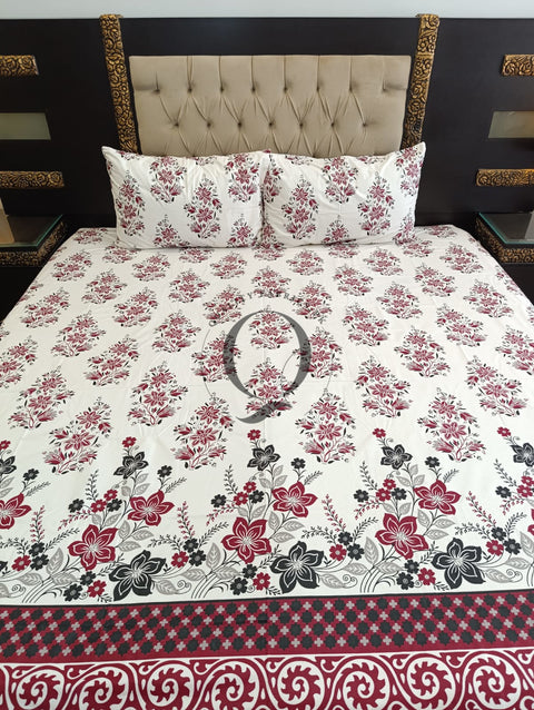 QF-2252: 3 Piece Cotton Bed Sheet