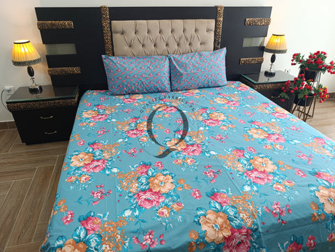 QF-2257: 3 Piece Cotton Bed Sheet