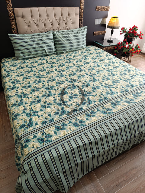 QF-2262: 3 Piece Cotton Bed Sheet