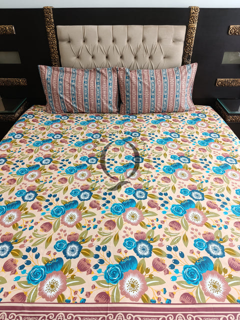 QF-2264: 3 Piece Cotton Bed Sheet