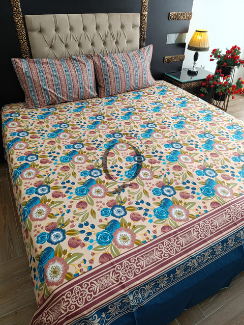 QF-2264: 3 Piece Cotton Bed Sheet