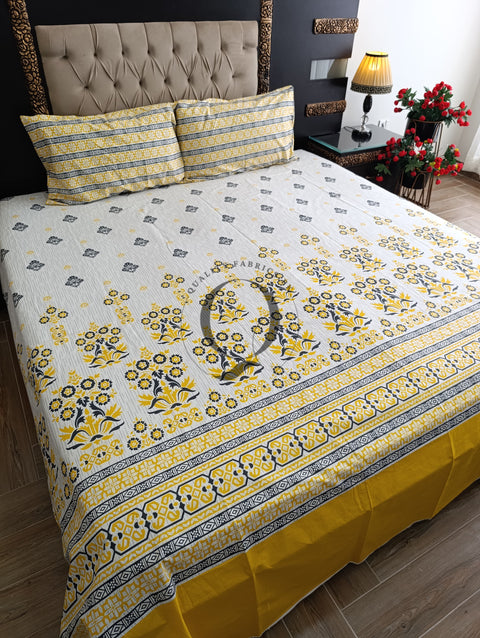 QF-2266: 3 Piece Cotton Bed Sheet