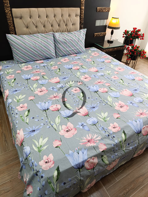 QF-2274: 3 Piece Cotton Bed Sheet