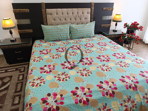 QF-2286: 3 Piece Cotton Bed Sheet