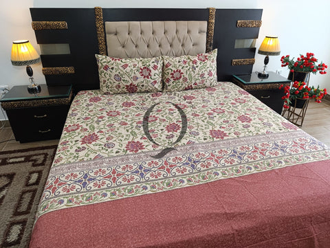 QF-2296: 3 Piece Cotton Bed Sheet