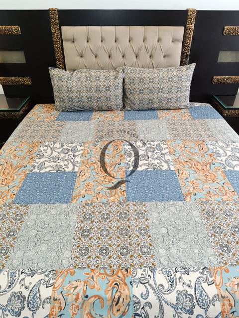 QF-2302: 3 Piece Cotton Bed Sheet