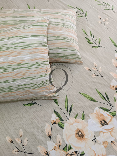 QF-2306: 3 Piece Cotton Bed Sheet