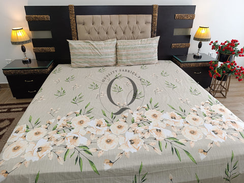 QF-2306: 3 Piece Cotton Bed Sheet