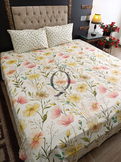 QF-2321: 3 Piece Cotton Bed Sheet