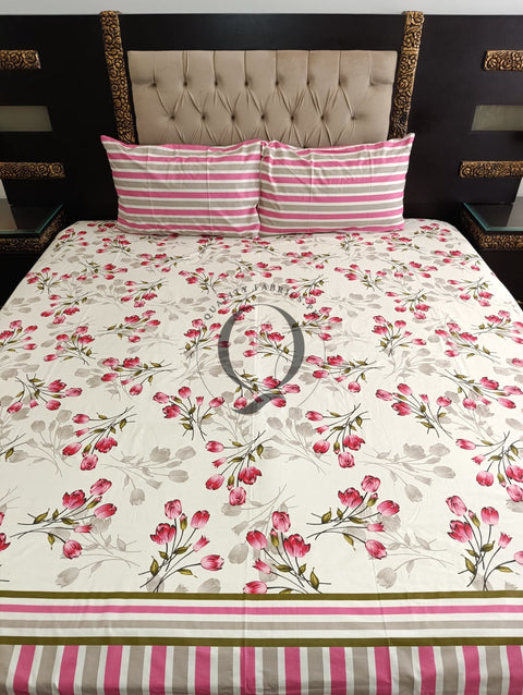 QF-2322: 3 Piece Cotton Bed Sheet