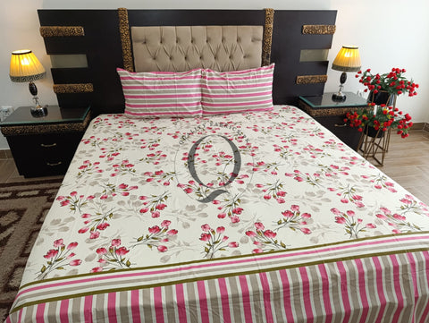 QF-2322: 3 Piece Cotton Bed Sheet