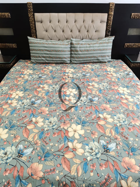 QF-2324: 3 Piece Cotton Bed Sheet