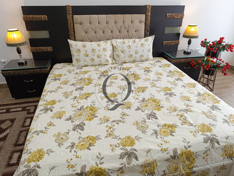 QF-2326: 3 Piece Cotton Bed Sheet