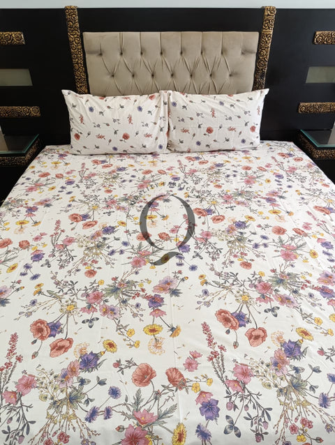 QF-2328: 3 Piece Cotton Bed Sheet