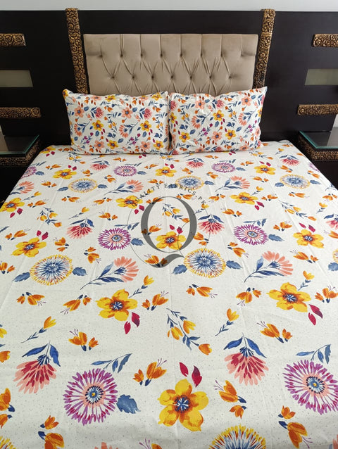 QF-2334: 3 Piece Cotton Bed Sheet
