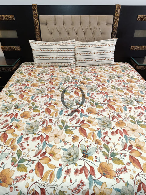QF-2352: 3 Piece Cotton Bed Sheet