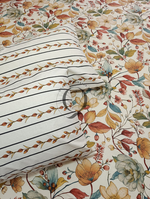 QF-2352: 3 Piece Cotton Bed Sheet