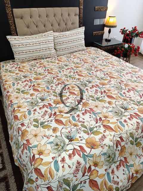 QF-2352: 3 Piece Cotton Bed Sheet